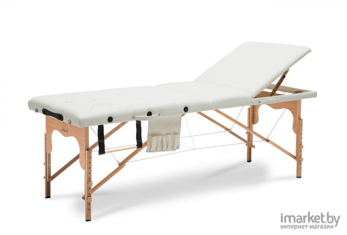 Массажный стол Atlas Sport 70 см складной 3-с деревянный (кремовый)