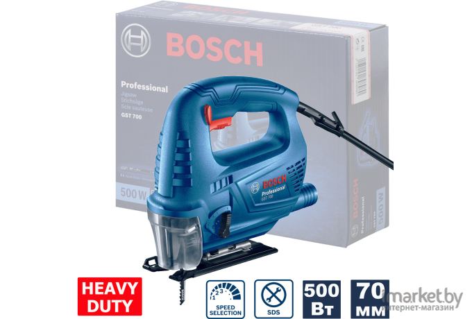 Профессиональный электролобзик Bosch GST 700 Professional (0.601.2A7.020)