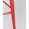 Стул барный Stool Group Tolix красный глянцевый/темное дерево [YD-H765-W LG-03]