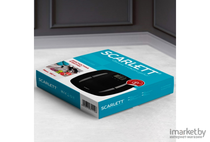 Напольные весы электронные Scarlett SC-BS33ED83 (черный)