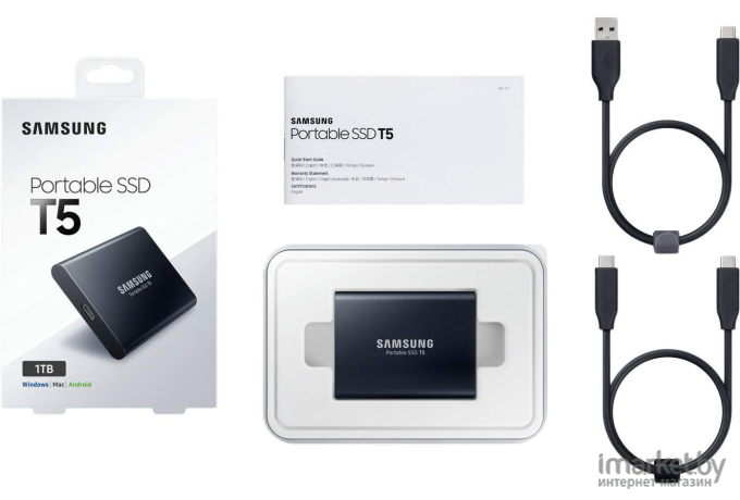 Внешний SSD Samsung T5 1TB (MU-PA1T0B/WW)