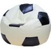 Кресло-мешок Flagman Мяч Стандарт белый с черным [М1.3-1016]