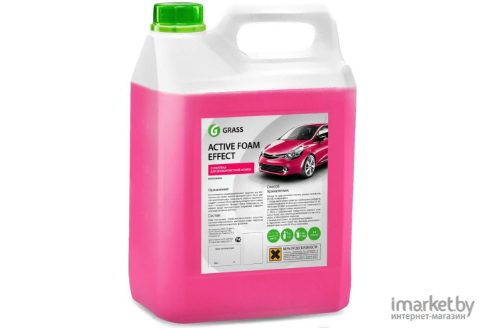 Очиститель для автомобиля Grass Автошампунь Active Foam Effect 6кг [113111]