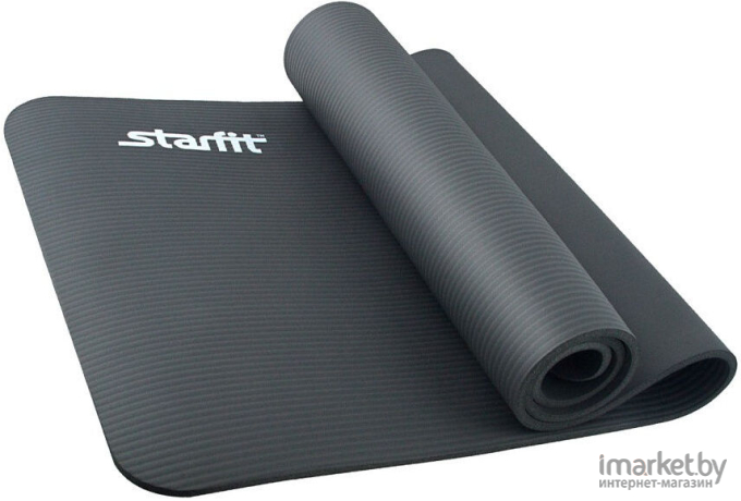 Коврик для йоги и фитнеса Starfit FM-301 NBR 183x58x1.5см черный