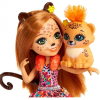 Кукла с аксессуарами Mattel Enchantimals Чериш Гепарди с питомцем / FJJ20