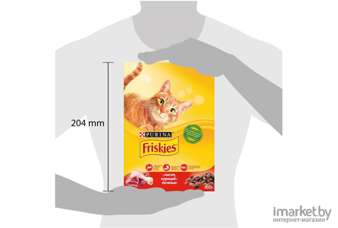 Корм для кошек Friskies С мясом, курицей и печенью (2кг)