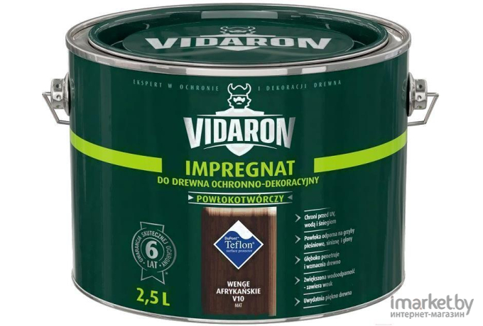 Защитно-декоративный состав Vidaron Impregnant  V10 2.5л африканское венге