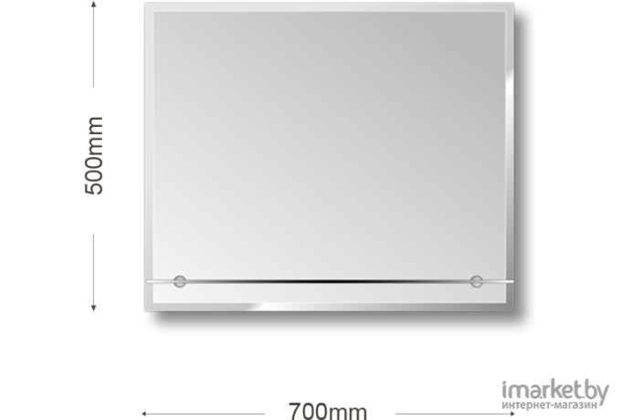 Зеркало для ванной Алмаз-Люкс Е-458