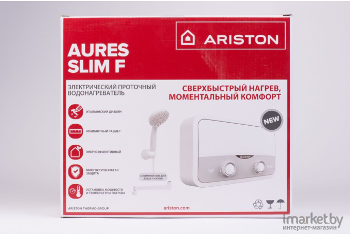 Проточный водонагреватель Ariston AURES SF 5.5 COM