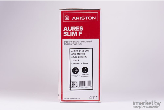 Проточный водонагреватель Ariston AURES SF 5.5 COM