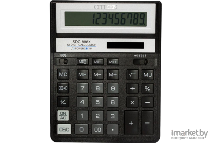 Калькулятор Citizen SDC-888 XBK