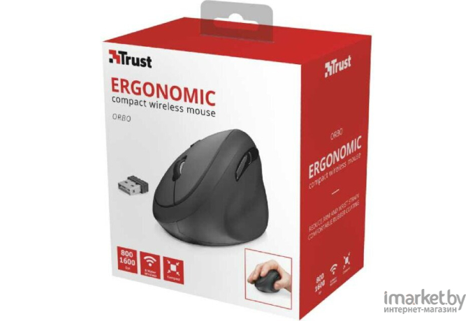 Мышь Trust Orbo Wireless Ergonomic [23002]