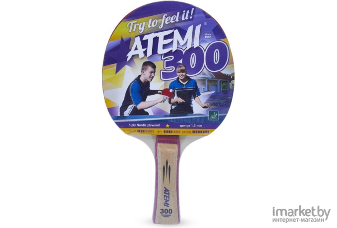 Ракетка для настольного тенниса Atemi 300* cv