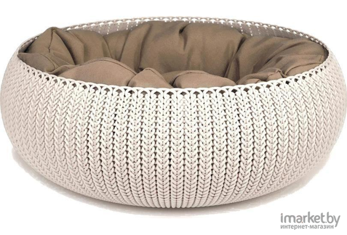 Лежанка для животных Curver Knit Cozy Pet Bed-Foggry [229319]