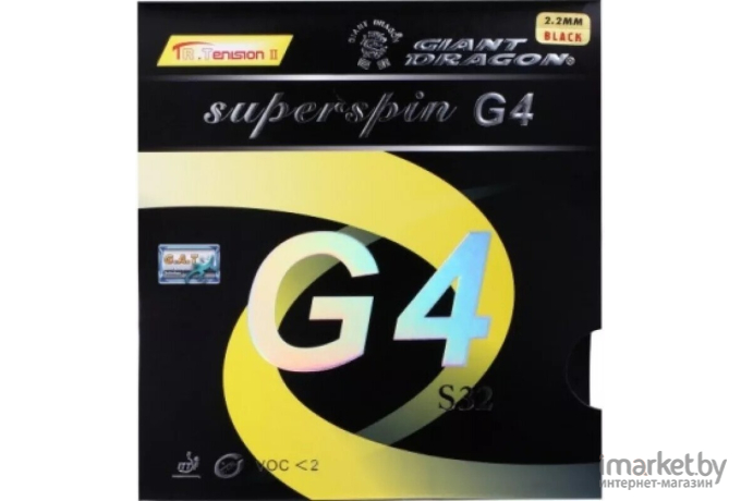 Накладка для ракетки Giant Dragon 30-010 S Superspin G4 S