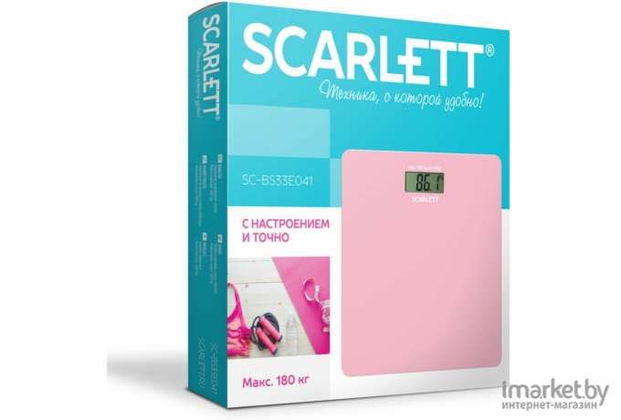 Напольные весы Scarlett SC-BS33E041 Pink