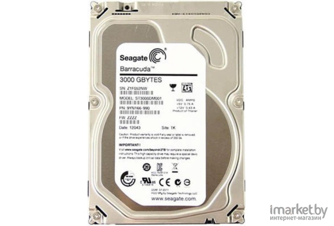 Жесткий диск Seagate Barracuda 3TB [ST3000DM001]