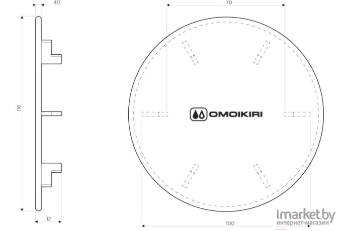  Omoikiri декоративная накладка для выпуска GM [4957091]