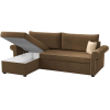 Угловой диван Mebelico Милфорд 91 левый 59552 микровельвет коричневый