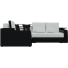 Угловой диван Mebelico Комфорт 90 левый экокожа белый/черный