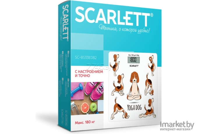 Напольные весы Scarlett SC-BS33E082 Yoga dog