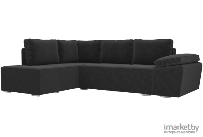 Комплект мягкой мебели Лига Диванов Хавьер левый 101246 велюр серый