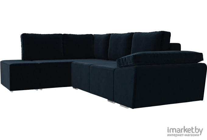Комплект мягкой мебели Лига Диванов Хавьер левый 101248 велюр синий