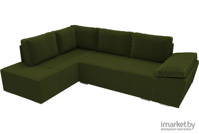 Комплект мягкой мебели Лига Диванов Хавьер левый 101253 микровельвет зеленый
