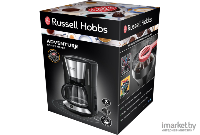 Кофеварка Russell Hobbs 24010-56 черный/серебристый