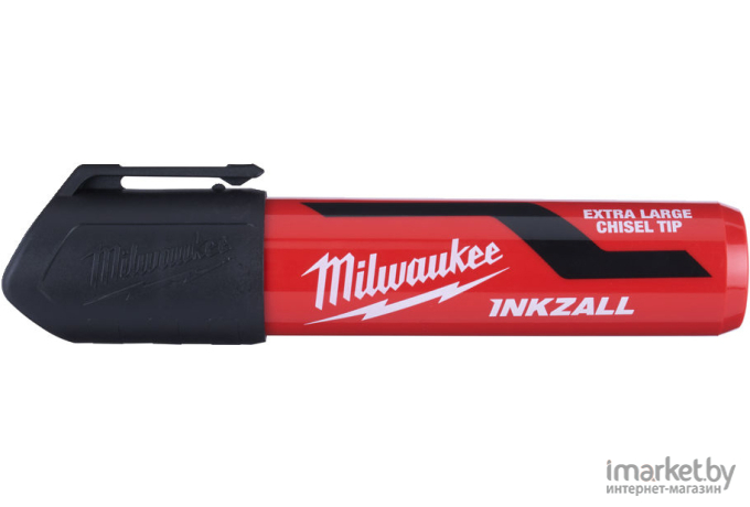 Маркер Milwaukee INKZALL XL с долотообразным 1 шт чёрный [4932471558]