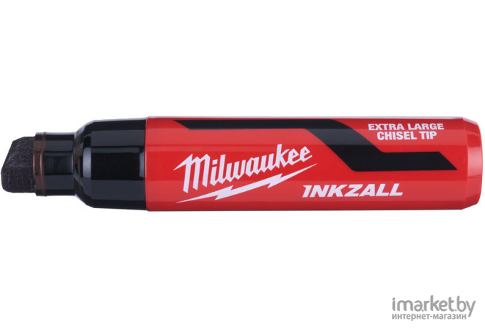 Маркер Milwaukee INKZALL XL с долотообразным 1 шт чёрный [4932471558]