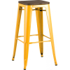 Барный стул Stool Group Tolix wood желтый [YD-H765-W LG-06]