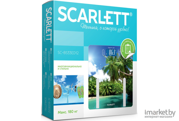 Напольные весы Scarlett SC-BS33ED12 Palms