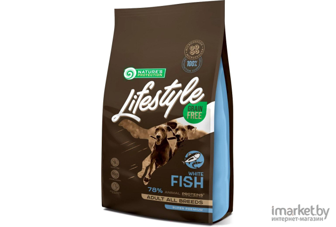 Корм для собак Natures Protection Lifestyle Grain Free White Fish 10
