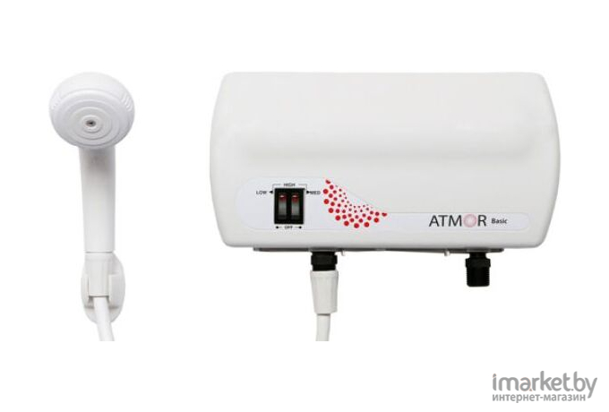 Проточный водонагреватель Atmor Basic 5 кВт душ