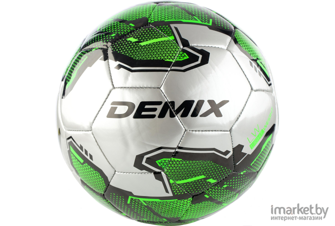 Футбольный мяч Demix DF250-A3 размер 5 серый/зеленый [DF250A35]