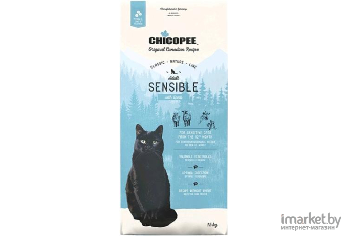 Корм для кошек Chicopee CNL Sensible с ягненком (1.5кг)
