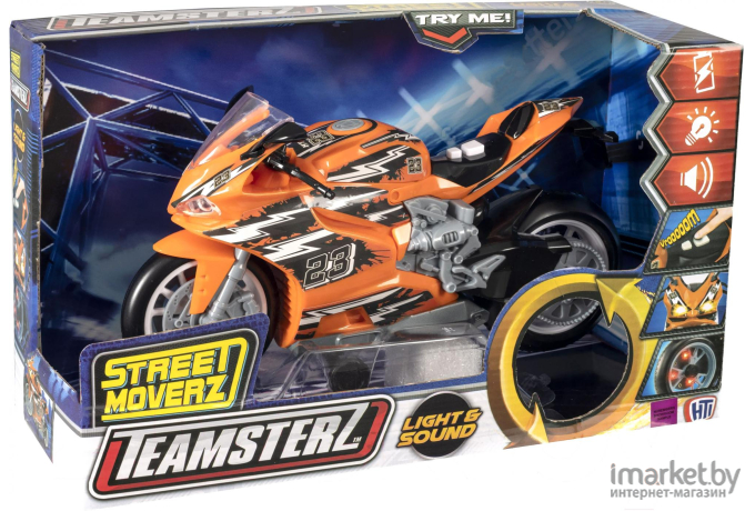Мотоцикл игрушечный Teamsterz Street Moverz свет/звук [1417134]