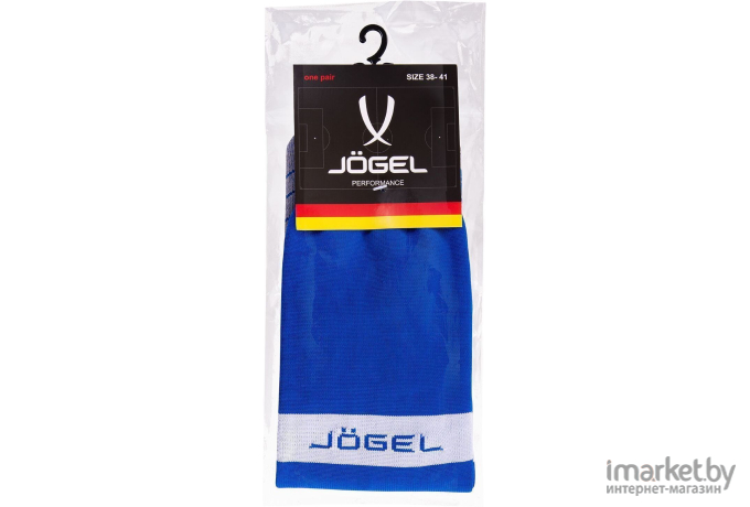 Гетры футбольные Jogel JA-003 32-34 синий/белый
