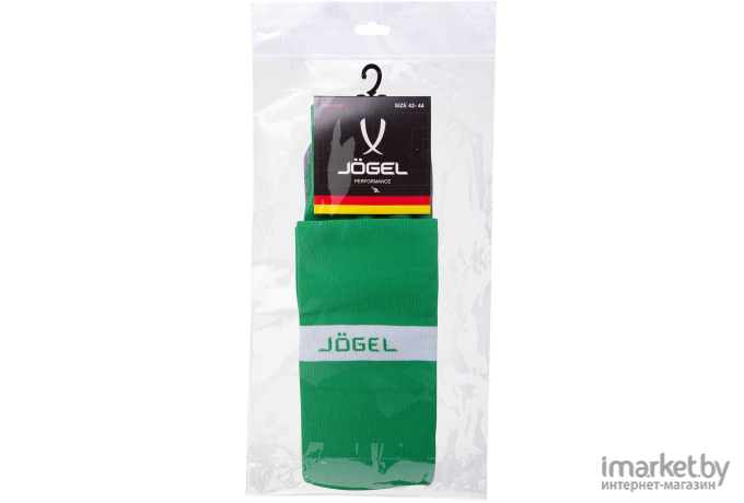Гетры футбольные Jogel JA-003 35-37 зеленый/белый