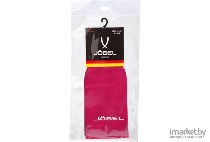 Гетры футбольные Jogel JA-006 Essential 35-37 гранатовый/серый
