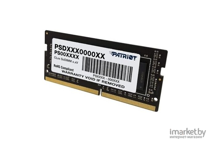 Оперативная память Patriot SO-DIMM DDR 4 DIMM 4Gb PC21300 2666Mhz [PSD44G266682S]