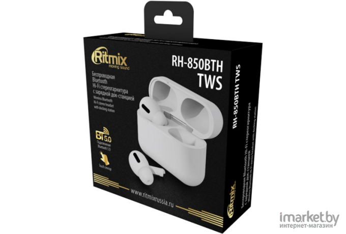 Наушники Ritmix RH-850BTH TWS White