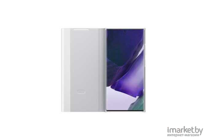 Чехол для телефона Samsung Smart Clear View Cover для Note20 Ultra Silver/White [EF-ZN985CSEGRU]