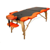 Стол массажный Atlas Sport складной 2-с деревянный 70 см черно-оранжевый