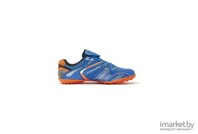 Бутсы футбольные Atemi SD300 TURF р-р 30 голубой/оранжевый