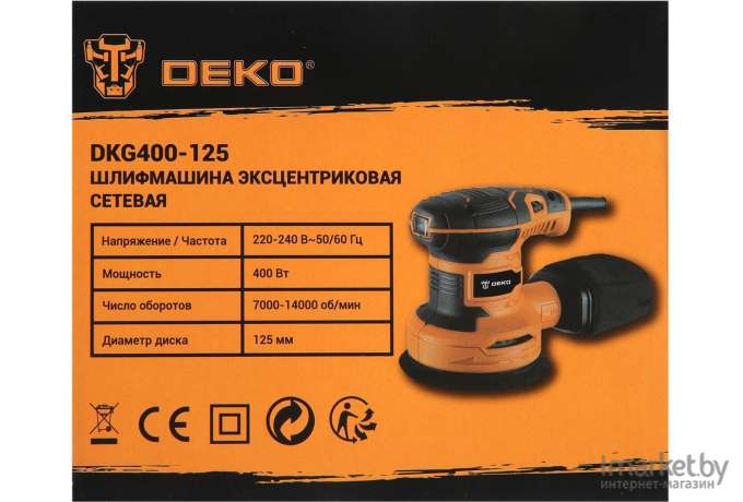Эксцентриковая (орбитальная) Deko DKG400-125 [063-2203]