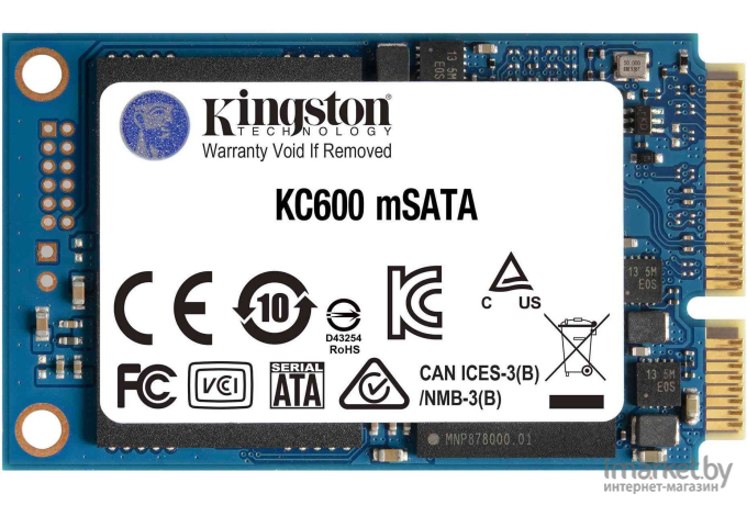 SSD диск Kingston mSATA 1.0Tb KC600 Series [SKC600MS/1024G]