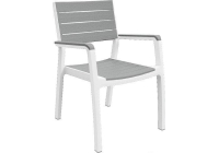 Садовый стул Keter Harmony белый/серый [236052]