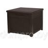 Садовый стол Keter Cube Rattan 208L коричневый [237779]